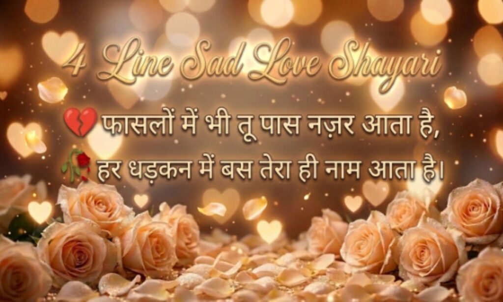 4lines Sad love shayari