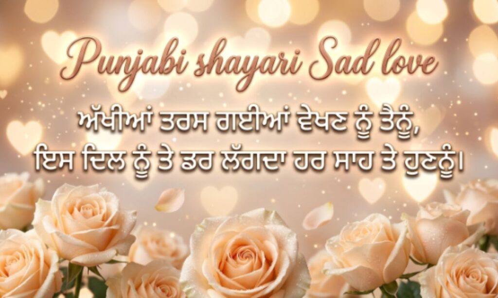 Punjabi shayari Sad love