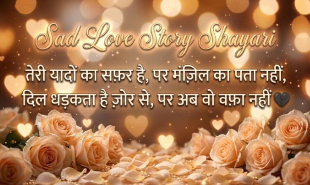Sad love story shayari